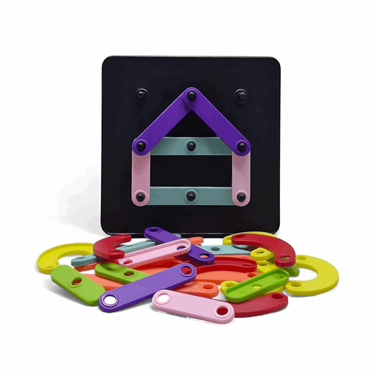 Alpha Numeric Puzzle DIY Kit | Learn ABCs & Shapes