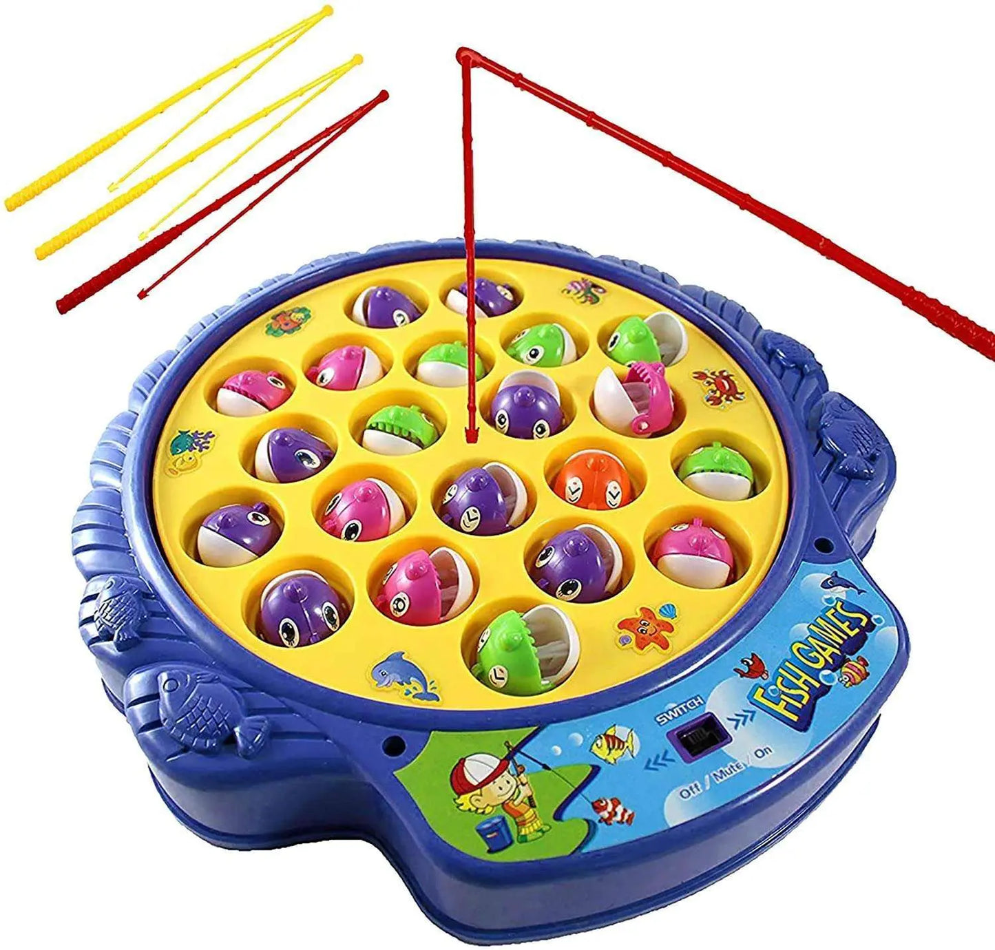 Musical Magnetic Fishing Game Toy for Kids | Motor Skills & Hand-Eye Coordination Toy