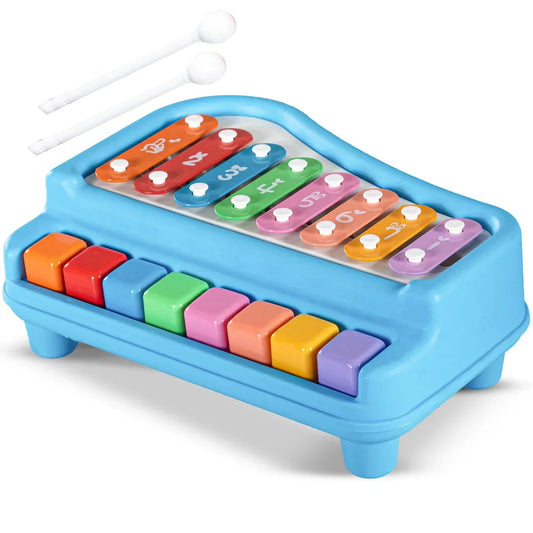 2 - in - 1 Xylophone Big Piano Toy – Fun Musical Learning for Kids - Haptot