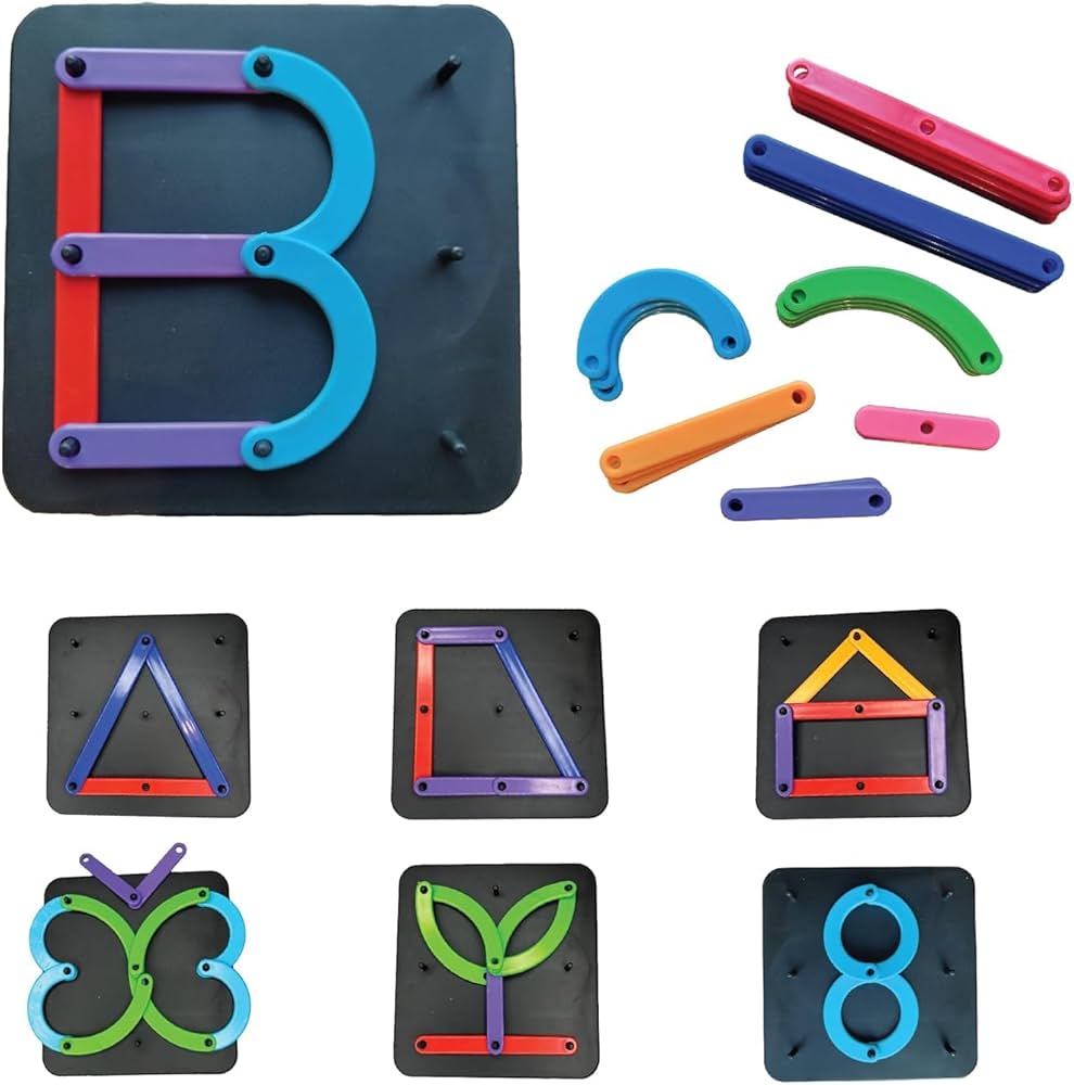 Alpha Numeric Puzzle DIY Kit | Learn ABCs & Shapes