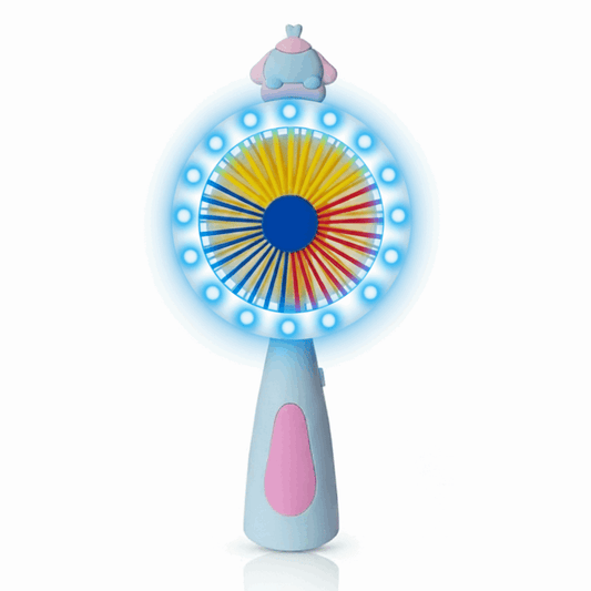 Cool & Colorful: Baby Mini LED Travelling Fan – Portable, Rechargeable & Multipurpose