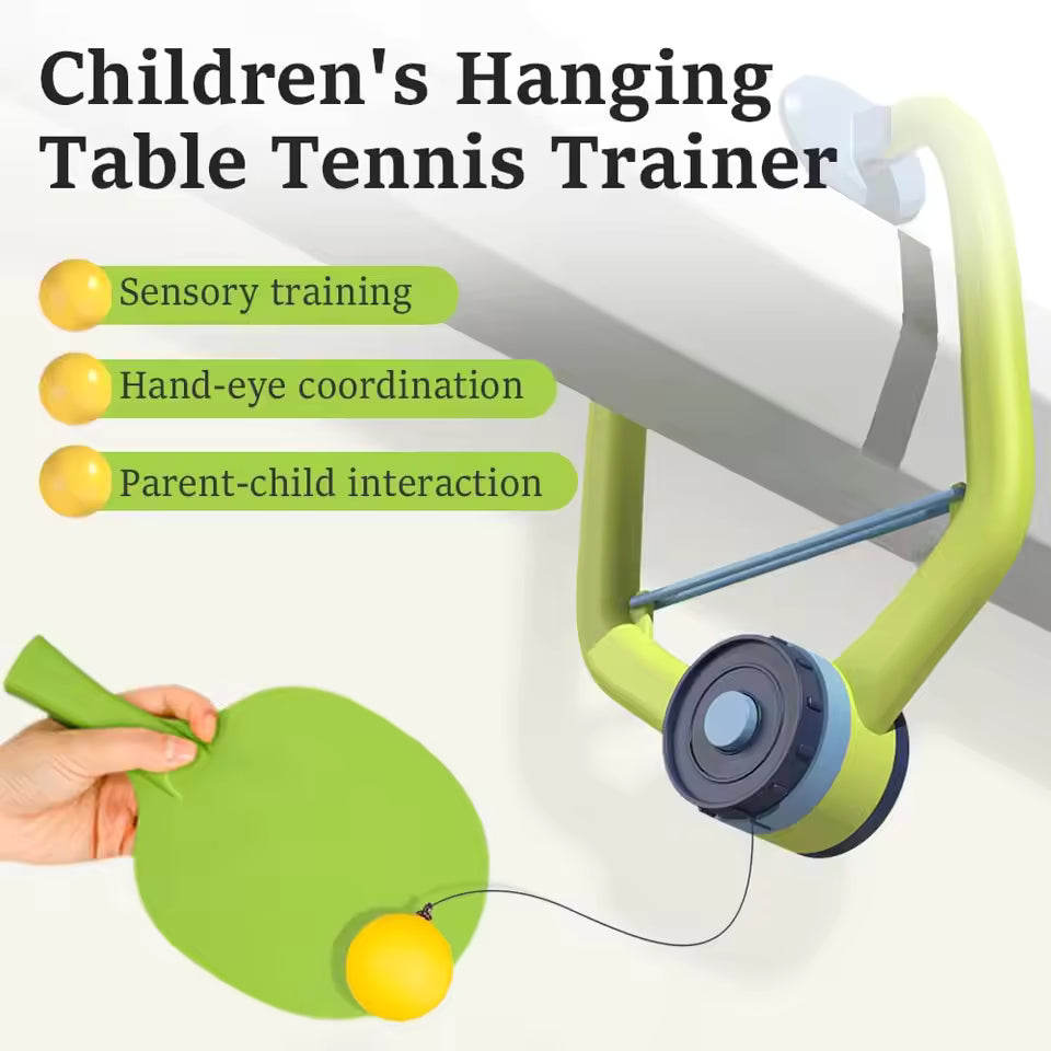 Hanging Table Tennis Set for Kids – Indoor Ping Pong Play Kit (Ages 3+)