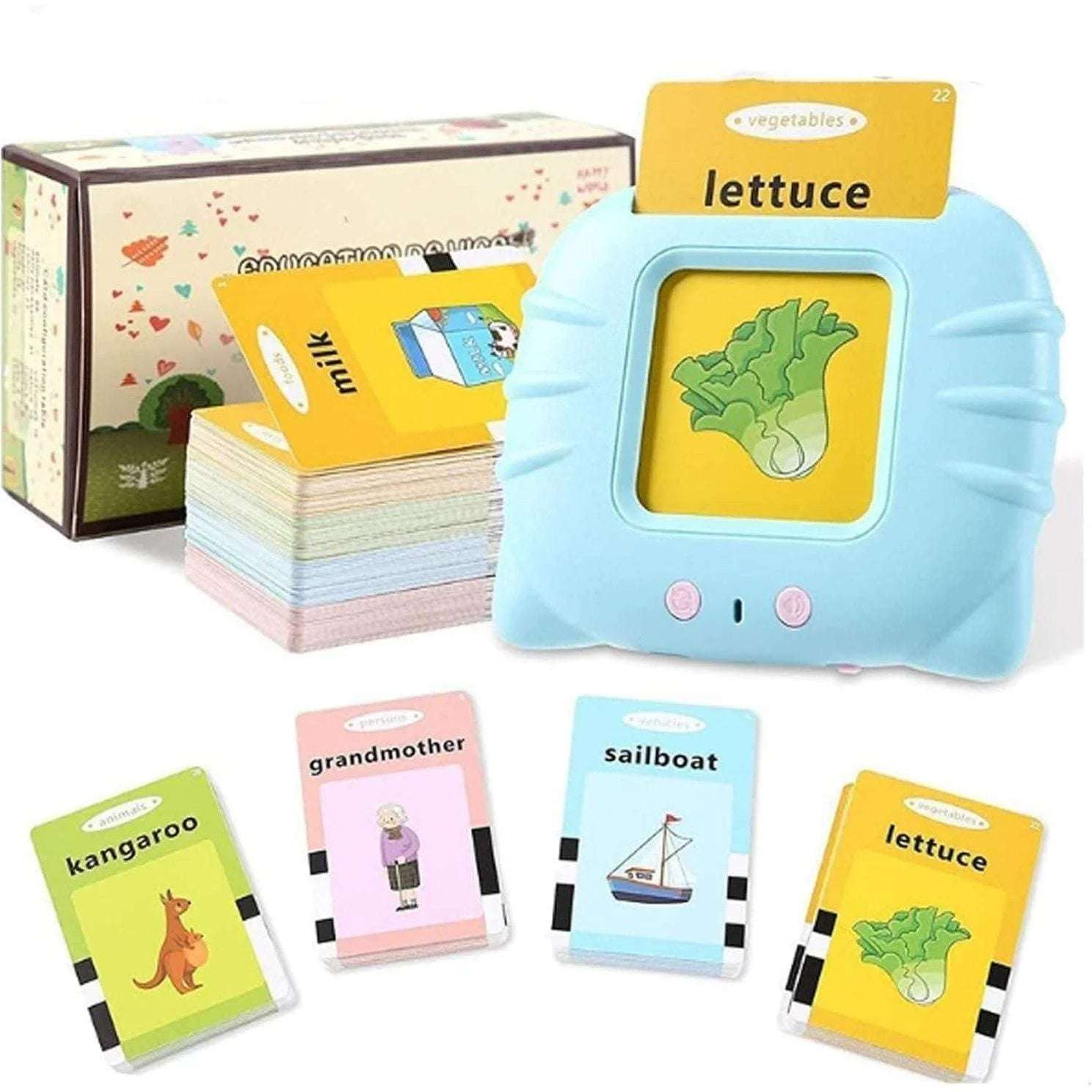 Montessori Talking Flash 224 Cards for Kids - Haptot